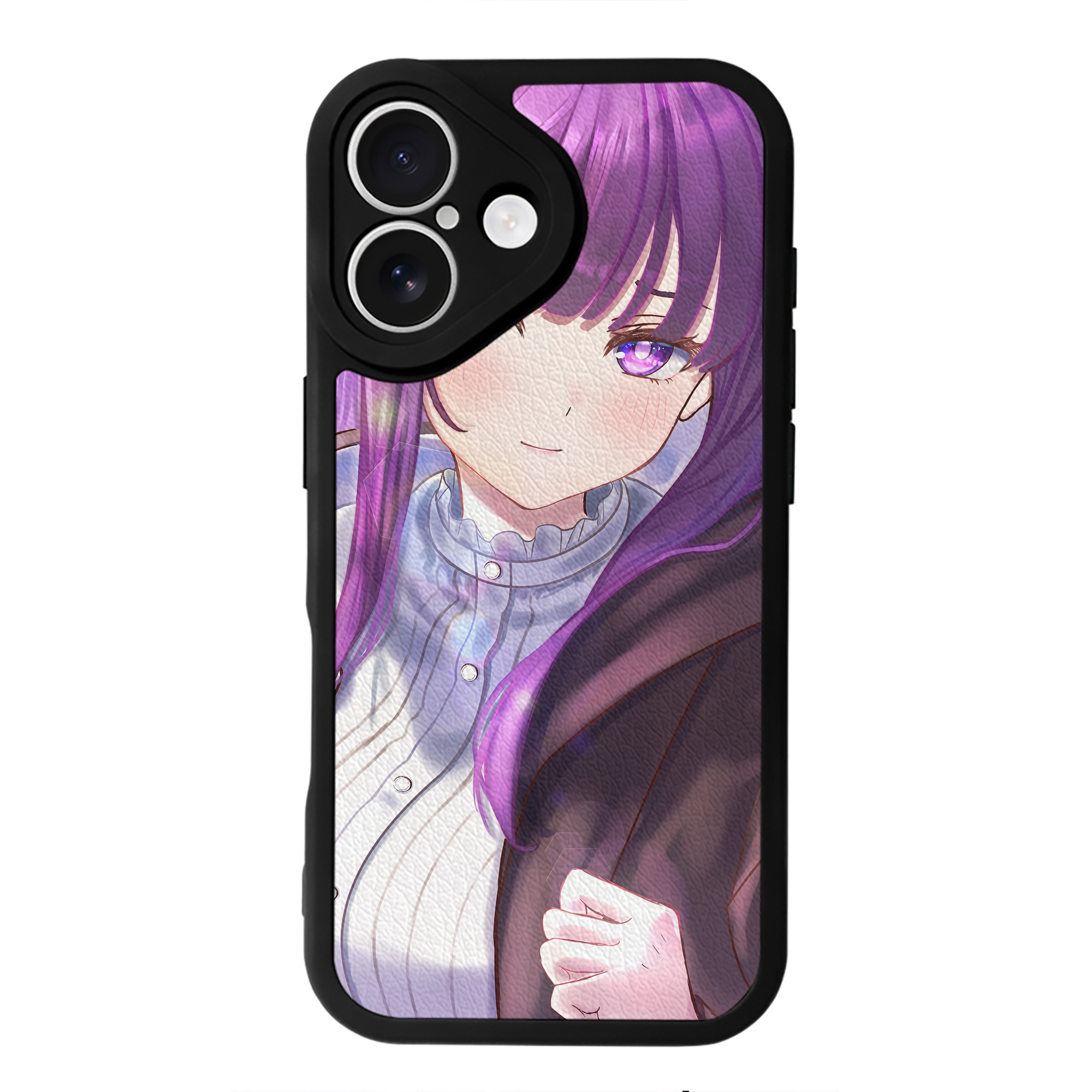 （画像用） 葬送のフリーレン Frieren 【iPhone 16シリーズ対応】シリコンスマホケース（レザー調） 材質：シリコン